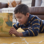 Milly and Fox book being read by a child